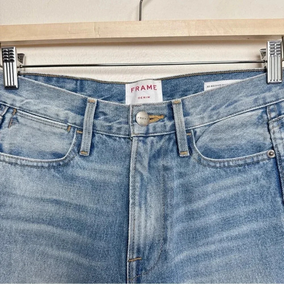 Frame  Womens 24 Rigid Re-release Le High Straight Jeans - Picture 9 of 16
